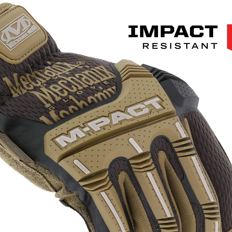 Коричневі тактичні рукавички Mechanix Wear M-Pact (MPT-07) розмір L