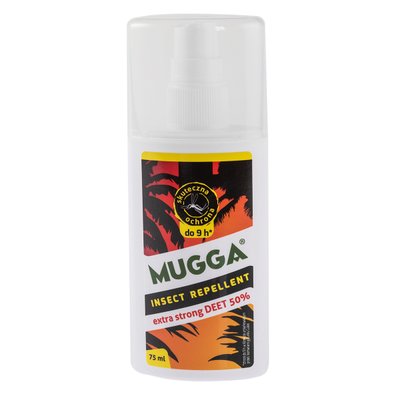 Средство от насекомых Mugga Extra Strong спрей 50% ДЭТА 75 мл