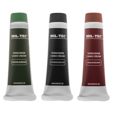 Тюбик для камуфляжної фарби Mil-Tec 3 кольори - чорний / зелений / коричневий (16332000)