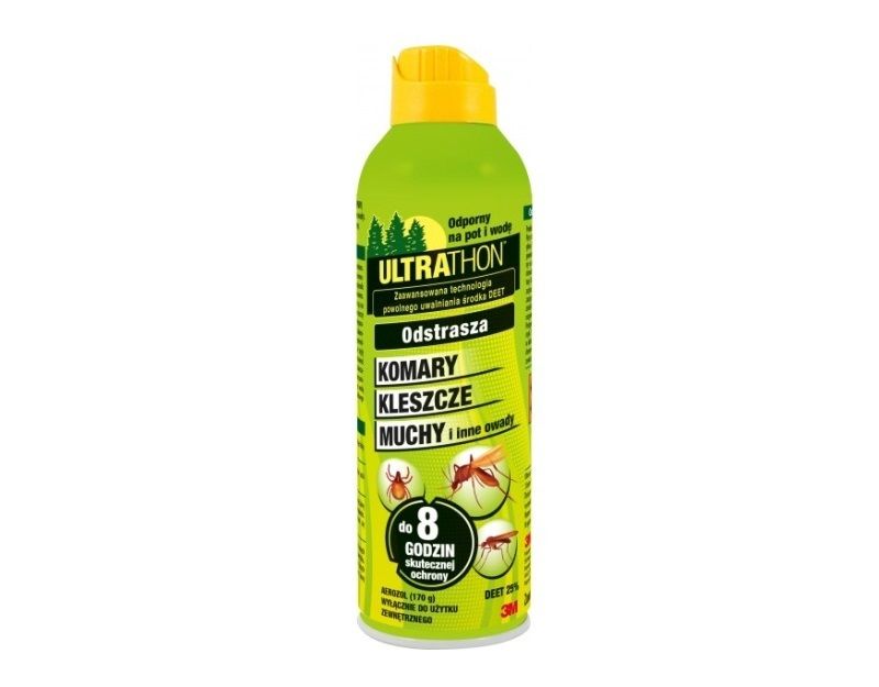 Ultrathon Spray 25% DEET репеллент от комаров, клещей, насекомых (177 мл)