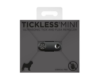 Ультразвуковой отпугиватель клещей TickLess Mini для животных - черный (M01B)