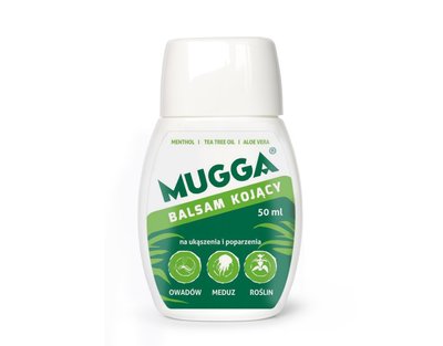 Заспокійливий бальзам Mugga від укусів і опіків 50 мл