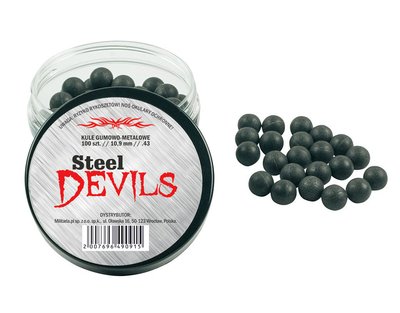 Резинометаллические шарики RAM Steel Devils .43 - 100 шт.