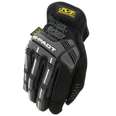 Тактические перчатки Mechanix Wear M-Pact с открытой манжетой, черные / серые (MPC-58)