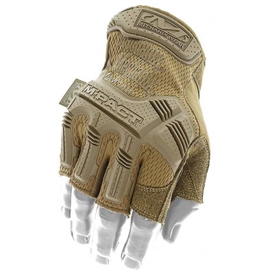 Mechanix Wear M-Pact Tactical Gloves Fingerless Coyote (MFL-72)