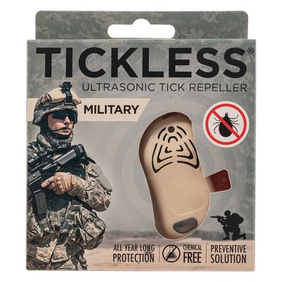 Ультразвуковой отпугиватель клещей TickLess для людей - бежевый в стиле милитари