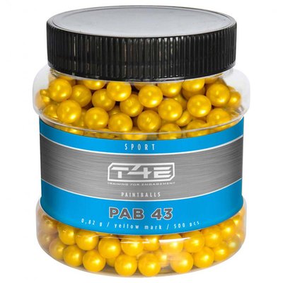 Фарба кульки Umarex T4E Sport PAB .43 500 шт - жовті (2.4480)