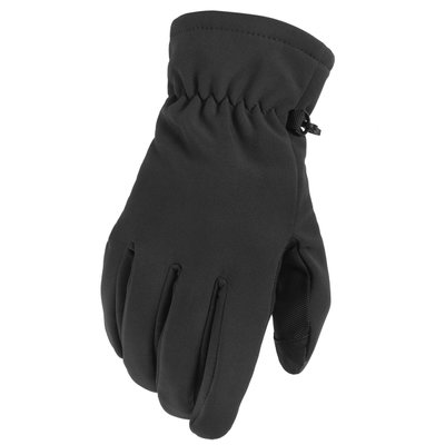 Черные зимние перчатки Mil-Tec Softshell Thinsulate (12521302)