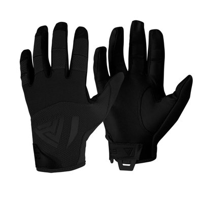 Жесткие кожаные перчатки прямого действия, черные (GL-HARD-GLT-BLK) H