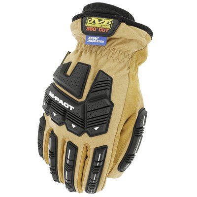 Тактические перчатки Mechanix Wear M-Pact Insulated Leather Driver F9-360 Coyote (LDMP-X95)